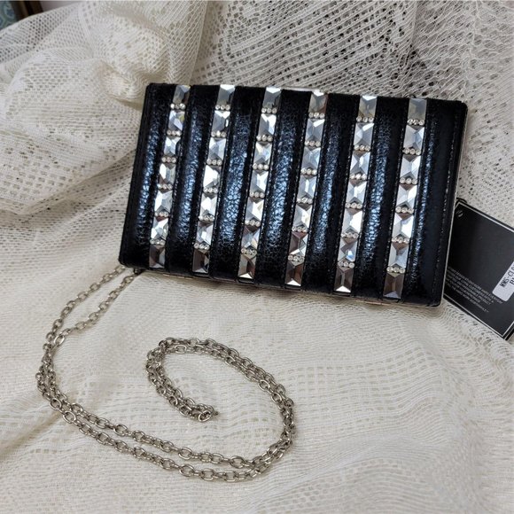 MMS Design Studio Rhinestone Purse Clutch NWT - Picture 7 of 7